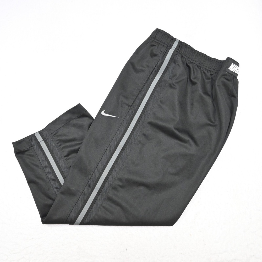 Nike Sweatpants Black Dri Fit Performance W/ Pockets Mens Size Large x 24" ***
